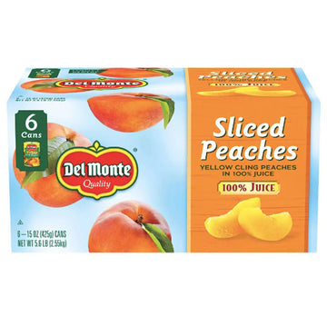 Del Monte® Fruit Cup® Snacks: Diced Peaches in 100% Juice