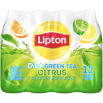 Lipton Iced Tea - Lemon Flavor - 16.9 oz Bottles - 12 Pack