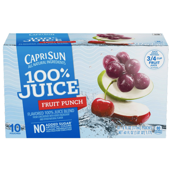 capri sun 100 juice nutrition facts