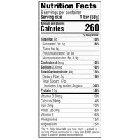 peanut butter clif bar nutrition facts