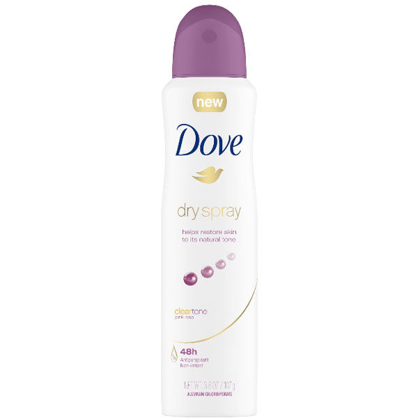 Dove Antiperspirant Deodorant Pink Rosa Clear Tone Dry Spray, 3.8 oz Water Butlers