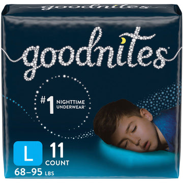 GoodNites Girls Nighttime Bedwetting Underwear, L, 11 Count