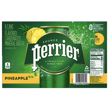 Perrier Carbonated Mineral Water Glass Bottles 11.15 Fl Oz. 4Ct