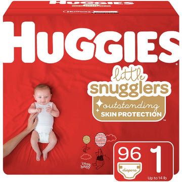  Huggies Size 2 Diapers, Little Snugglers Baby Diapers, Size 2  (12-18 lbs), 29 Count : Baby