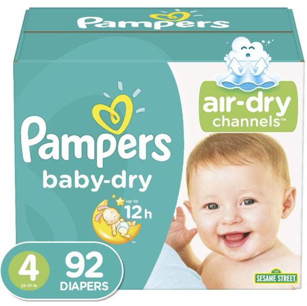 Pampers Baby Dry Jumbo Pack, Size 4 (92 Count) - Butlers