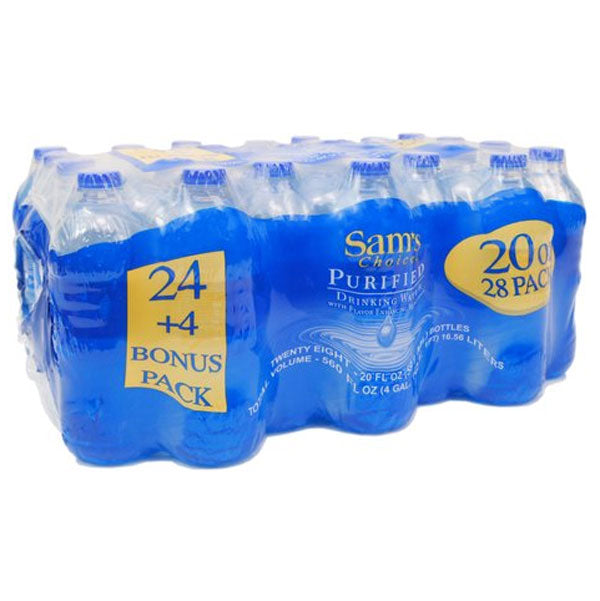 Sam's Choice Purified Water, 20 Fl. Oz., 28 Ct