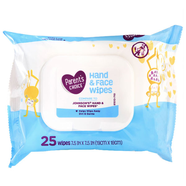 hand and face wipes