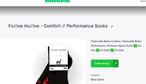 Kickstarter Sock Campaign