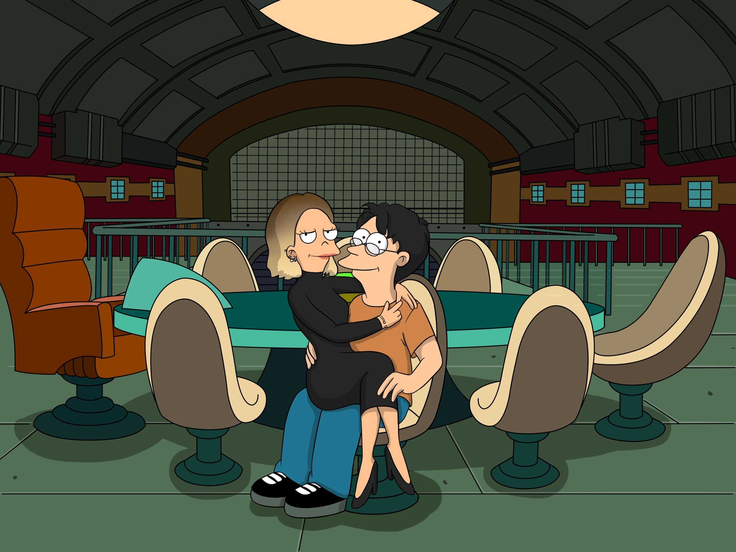 Kiss Cartoon Futurama : Since it was made by the creator of the