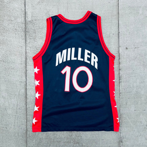 01051 Champion USA National Team Basketball Jersey Reggie Miller