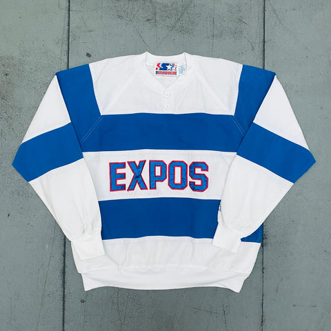Montreal Expos: 1990's Starter Jersey Sweat (L) – National Vintage
