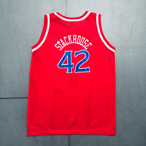 Philadelphia 76ers: Allen Iverson 1997/98 Blue Nike Stitched Jersey (X –  National Vintage League Ltd.