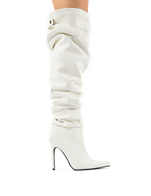 slouchy stiletto boots