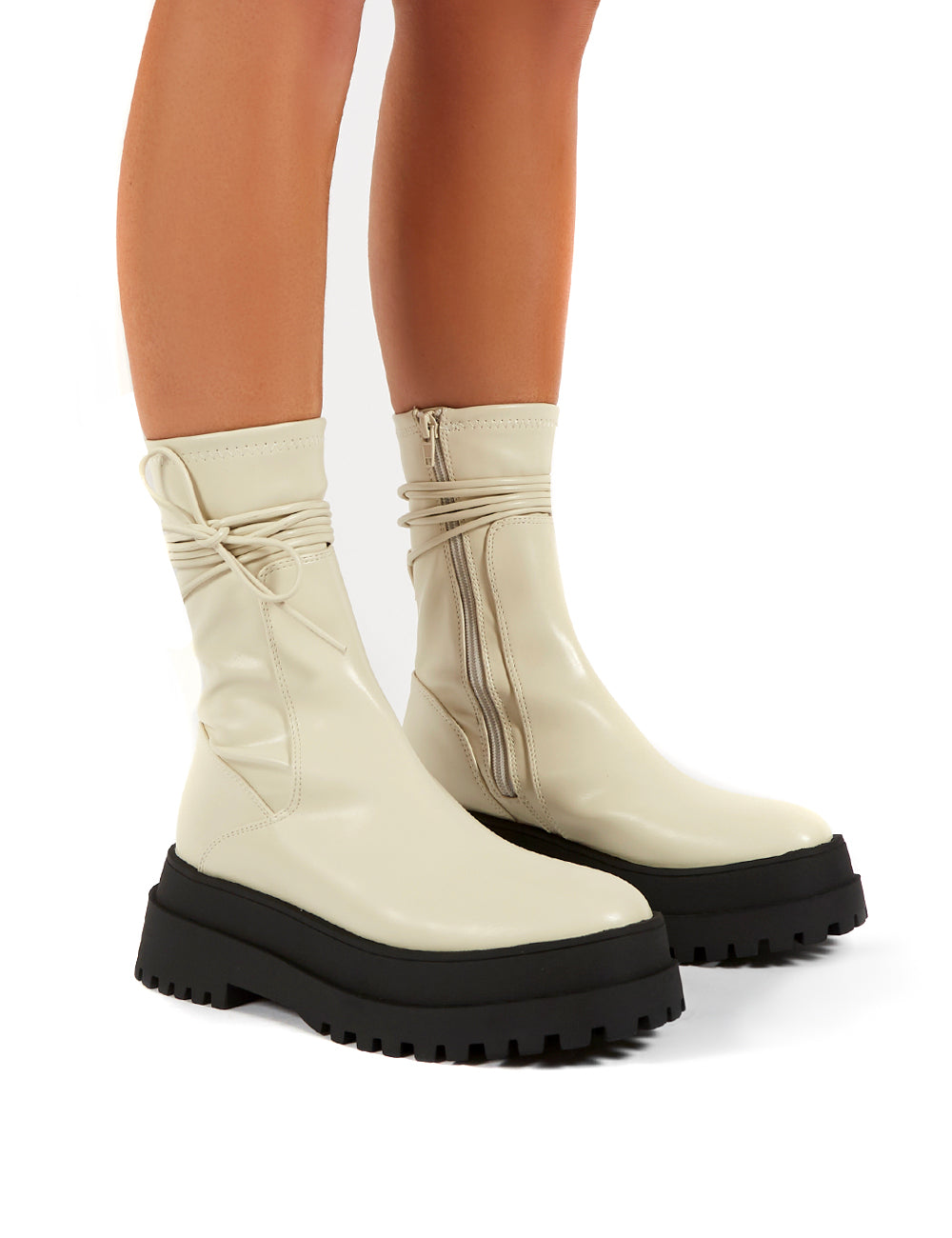 tan chunky boots