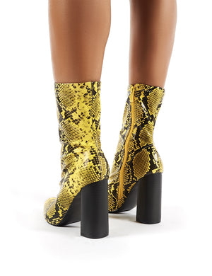 mustard sock boots