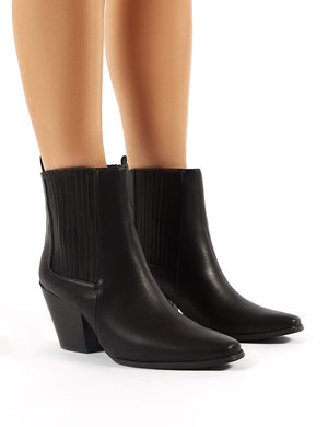 next black wedge boots