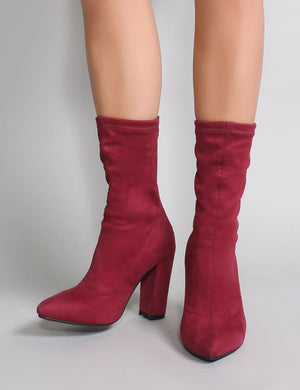 next burgundy boots