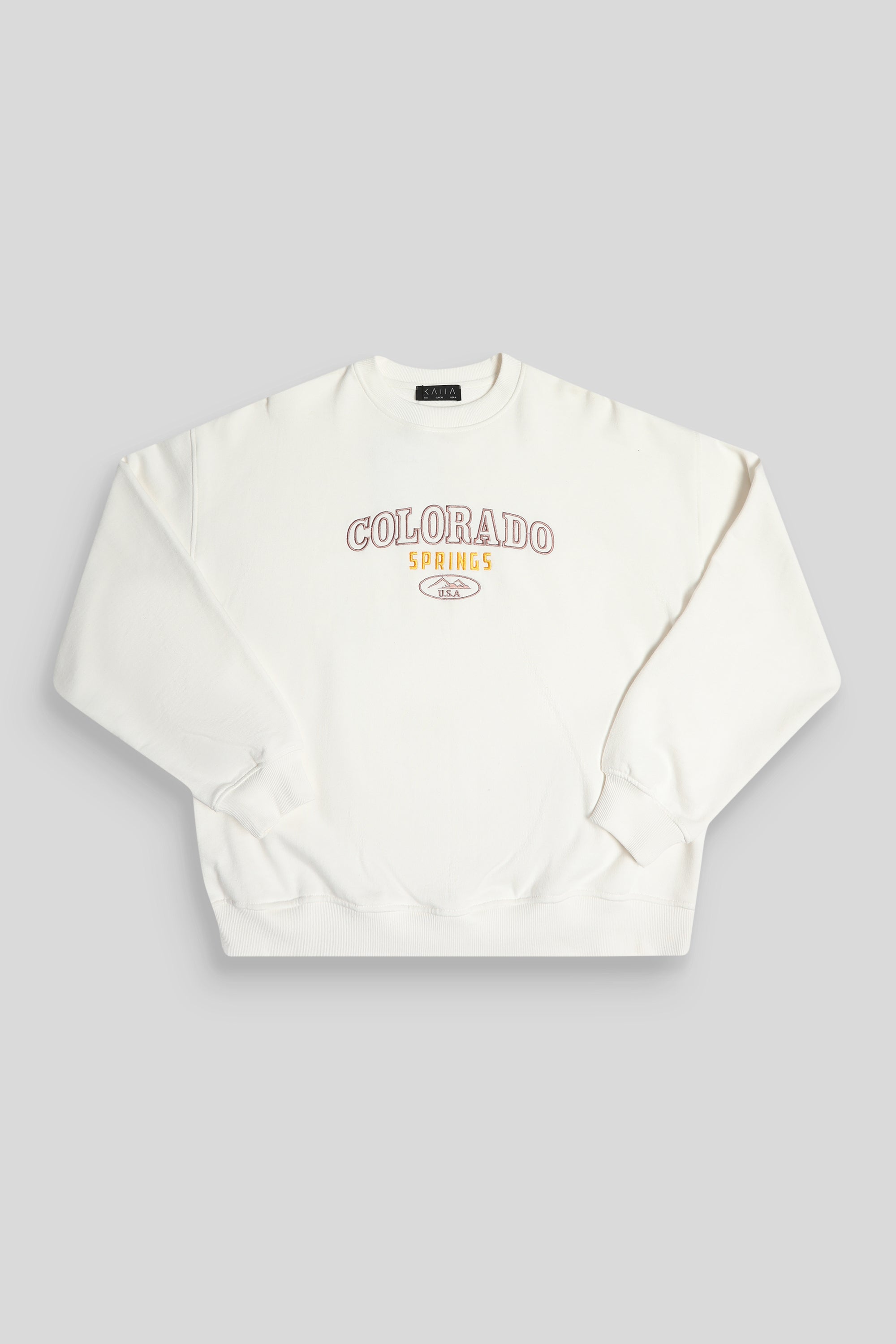 Colorado Springs Oversized Sweatshirt Ecru