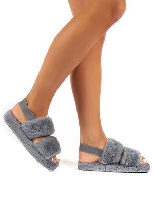 public desire fluffy slippers