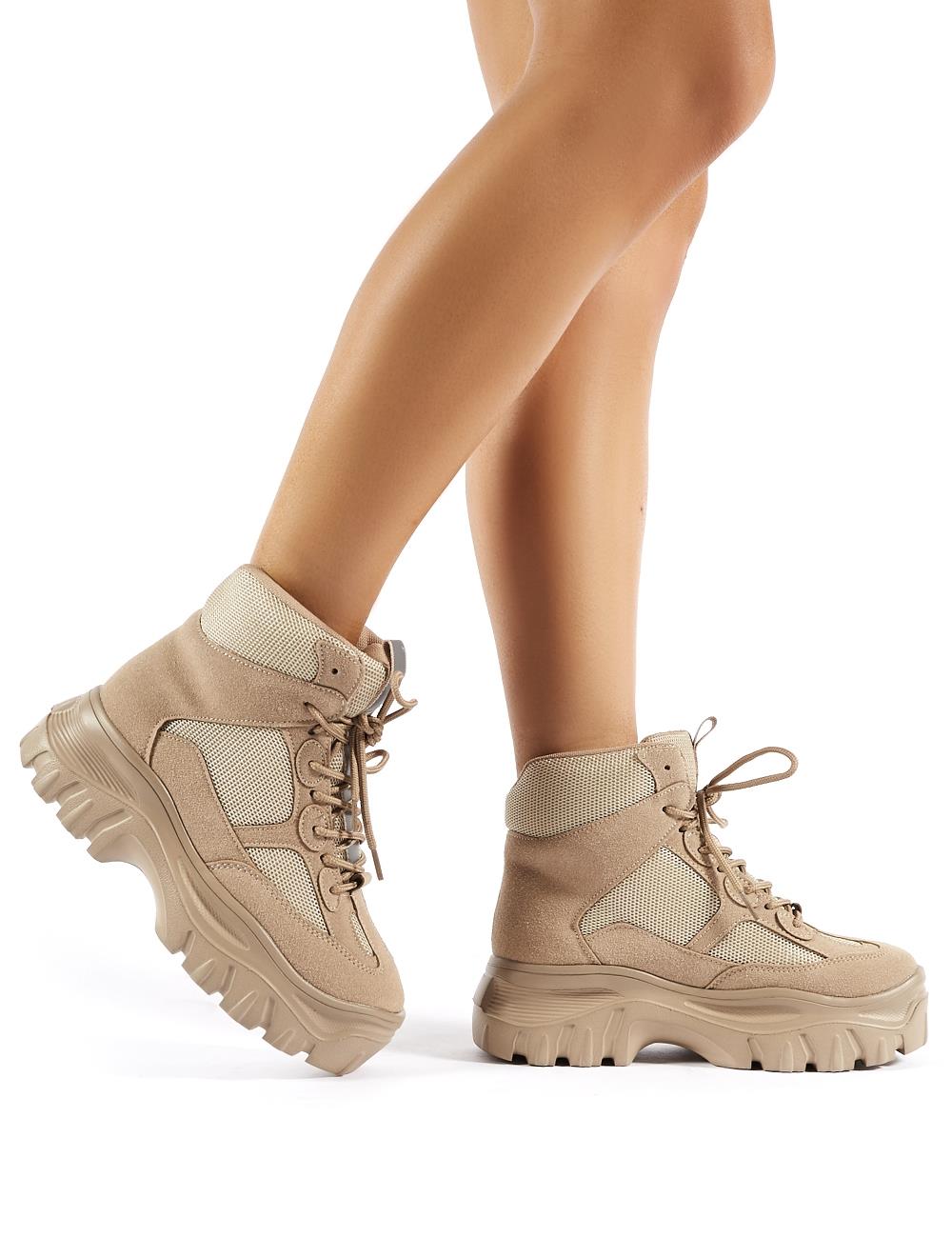 chunky sole hiker boots