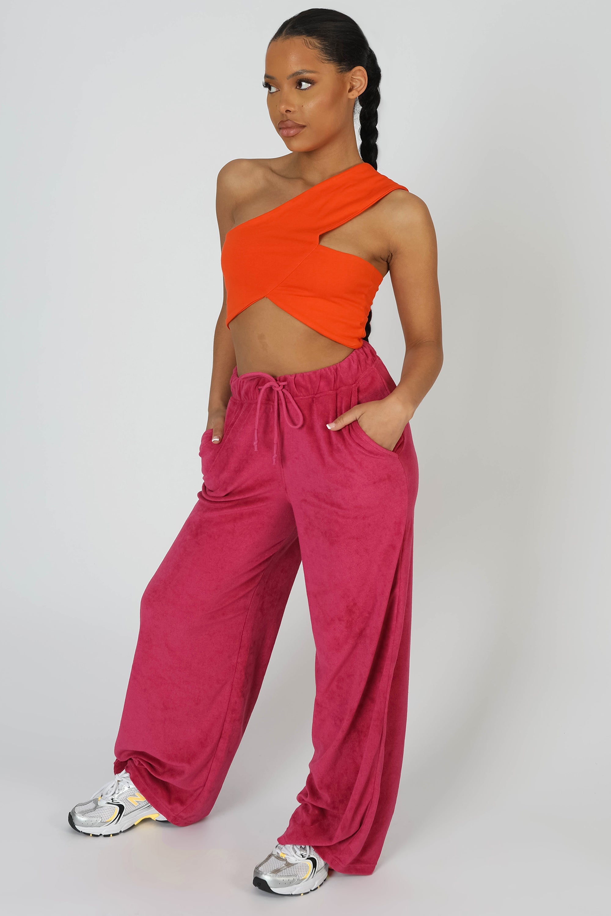 Asymmetric Bralet Orange