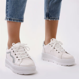 Payoff Platform Trainers in White and 