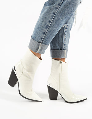 public desire white booties