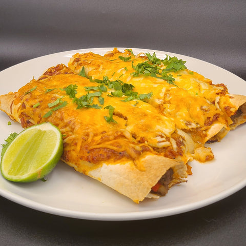 Bison enchiladas