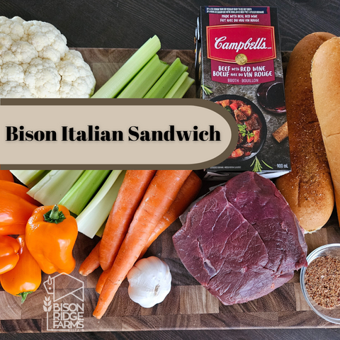 Bison Italian Sandwich Ingredients