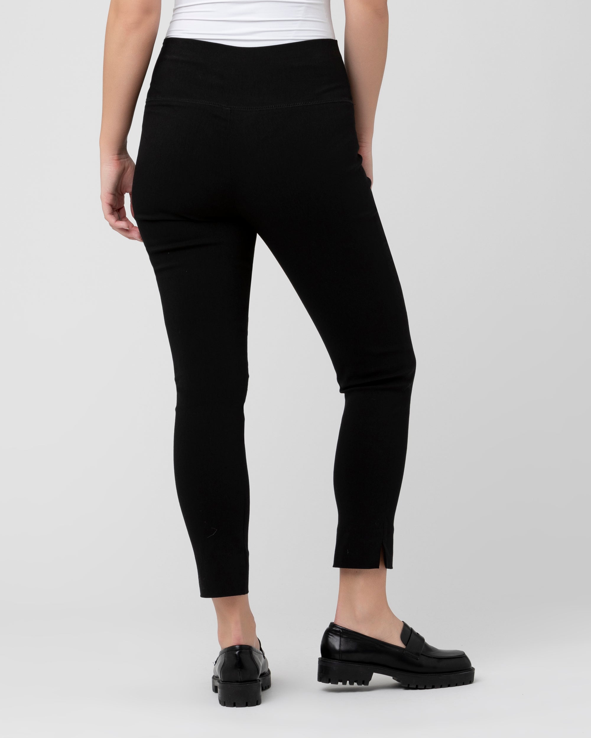 Katies - Womens Pants - Black - Classic Crop Pant - Cropped - Capri - Calf  Length - Slim Fit - Lightweight - Stretch Fabric - Summer Clothing Viscose  - Size 12 UK, £14.97