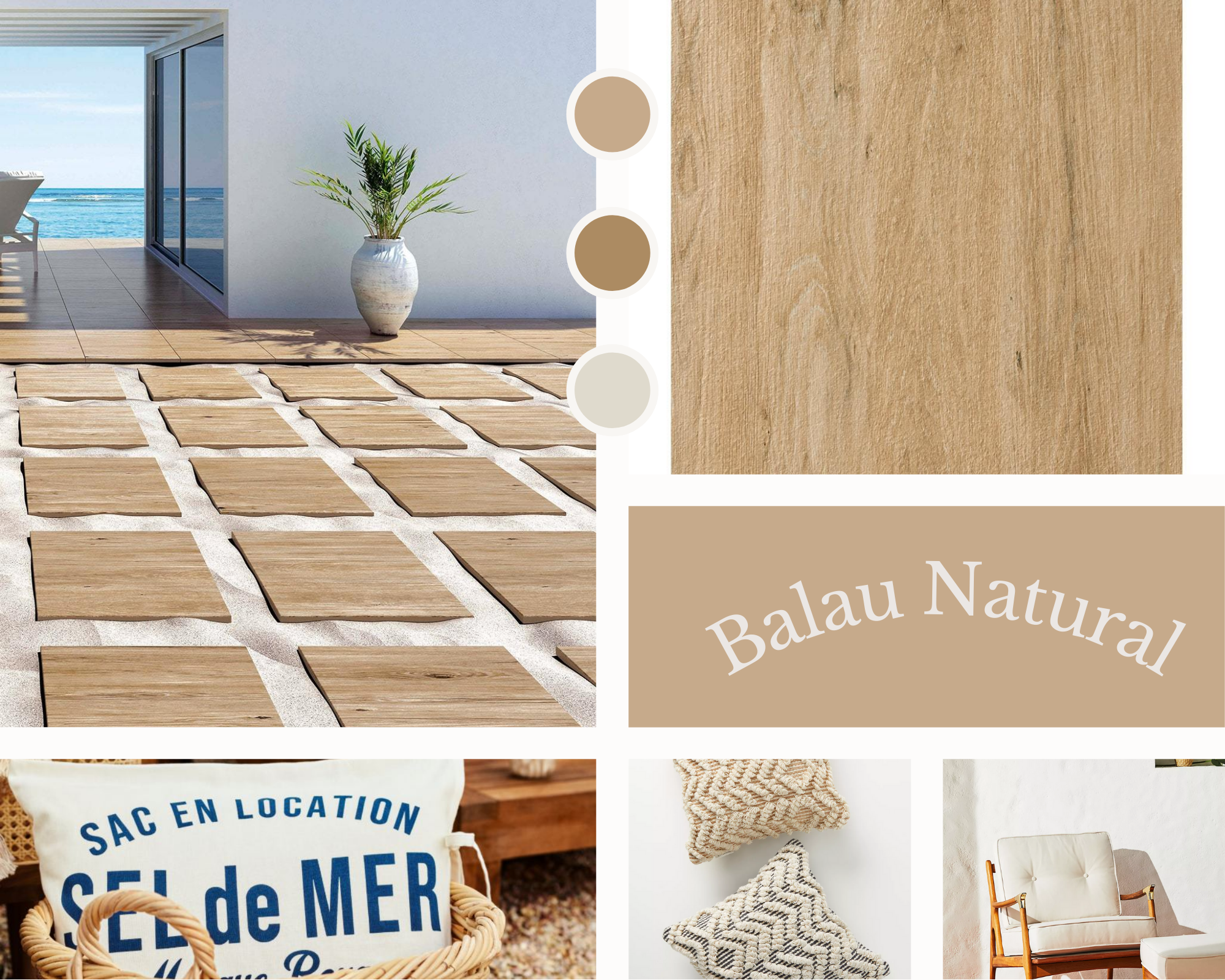 Balau Natural 60cm x 60cm Outdoor Tile