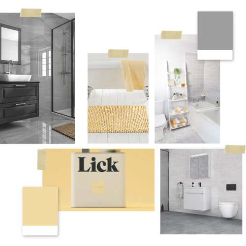 Yellow and Grey Mood Board - Crocatile 