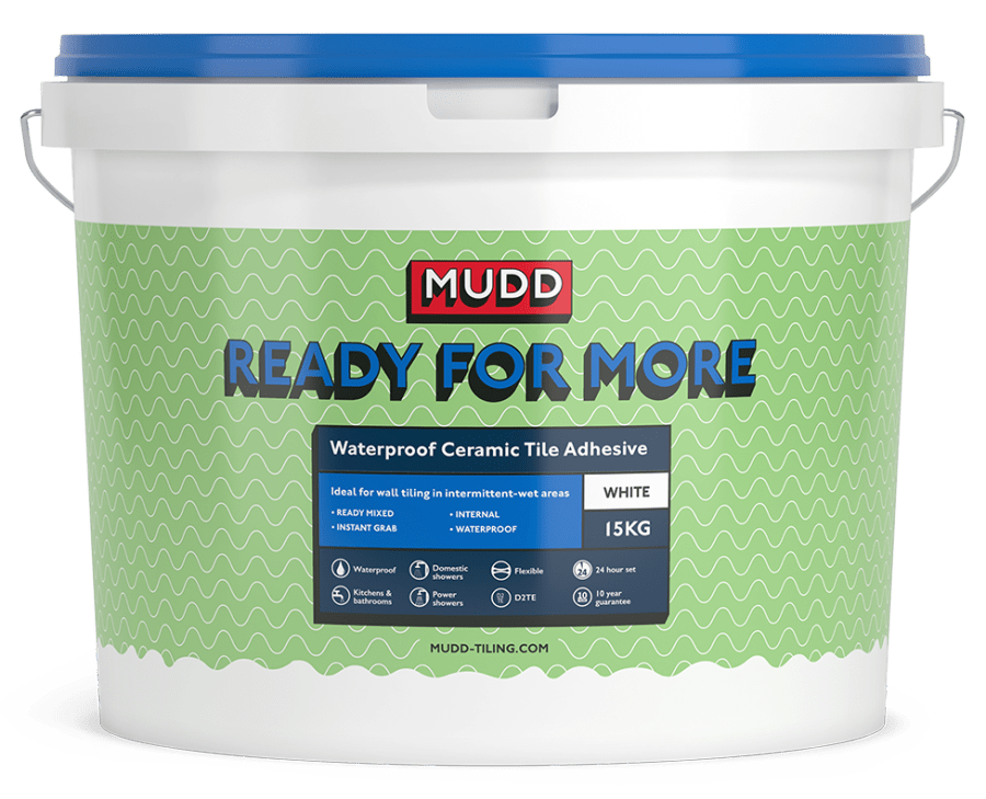 MUDD Ready for More Waterproof Ceramic Tile Adhesive 15kg - Crocatile