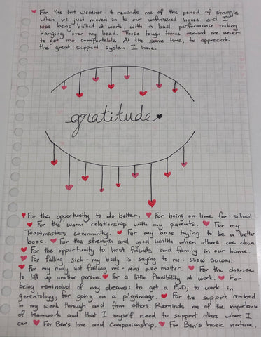 Journaling - gratitude