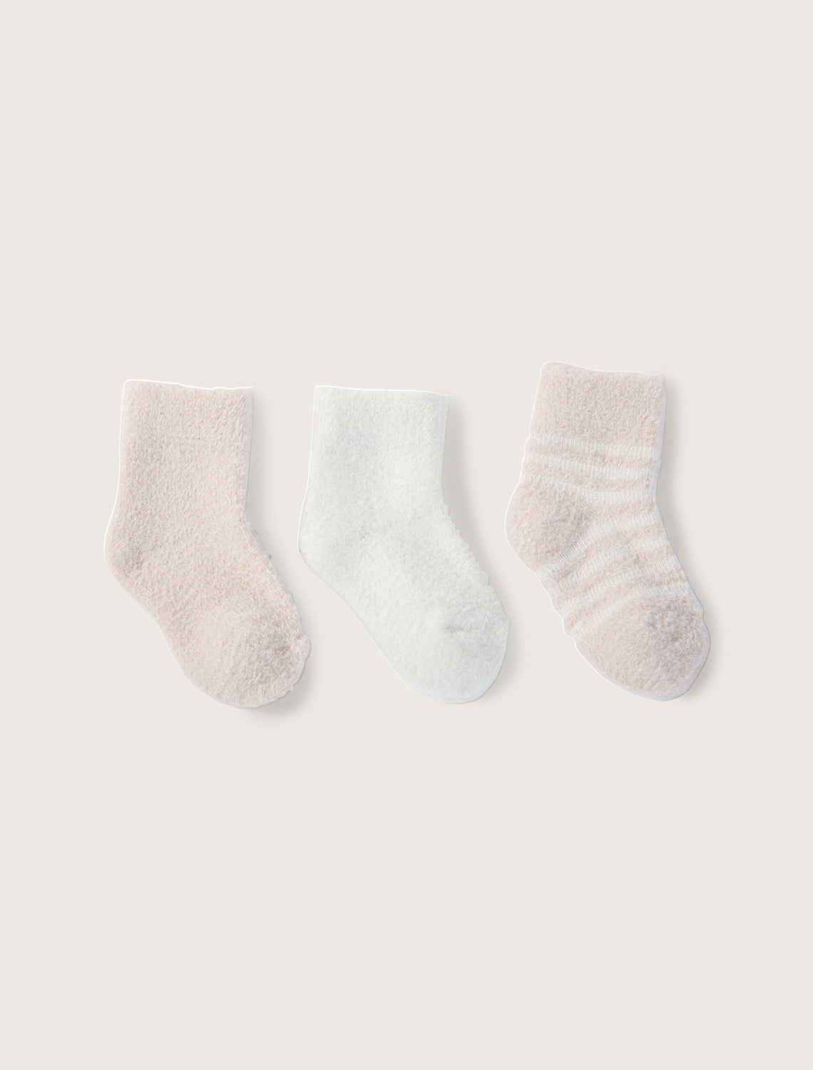 Barefoot Dreams Baby Newborn-6 Months CozyChic Lite® Socks 3-Pack