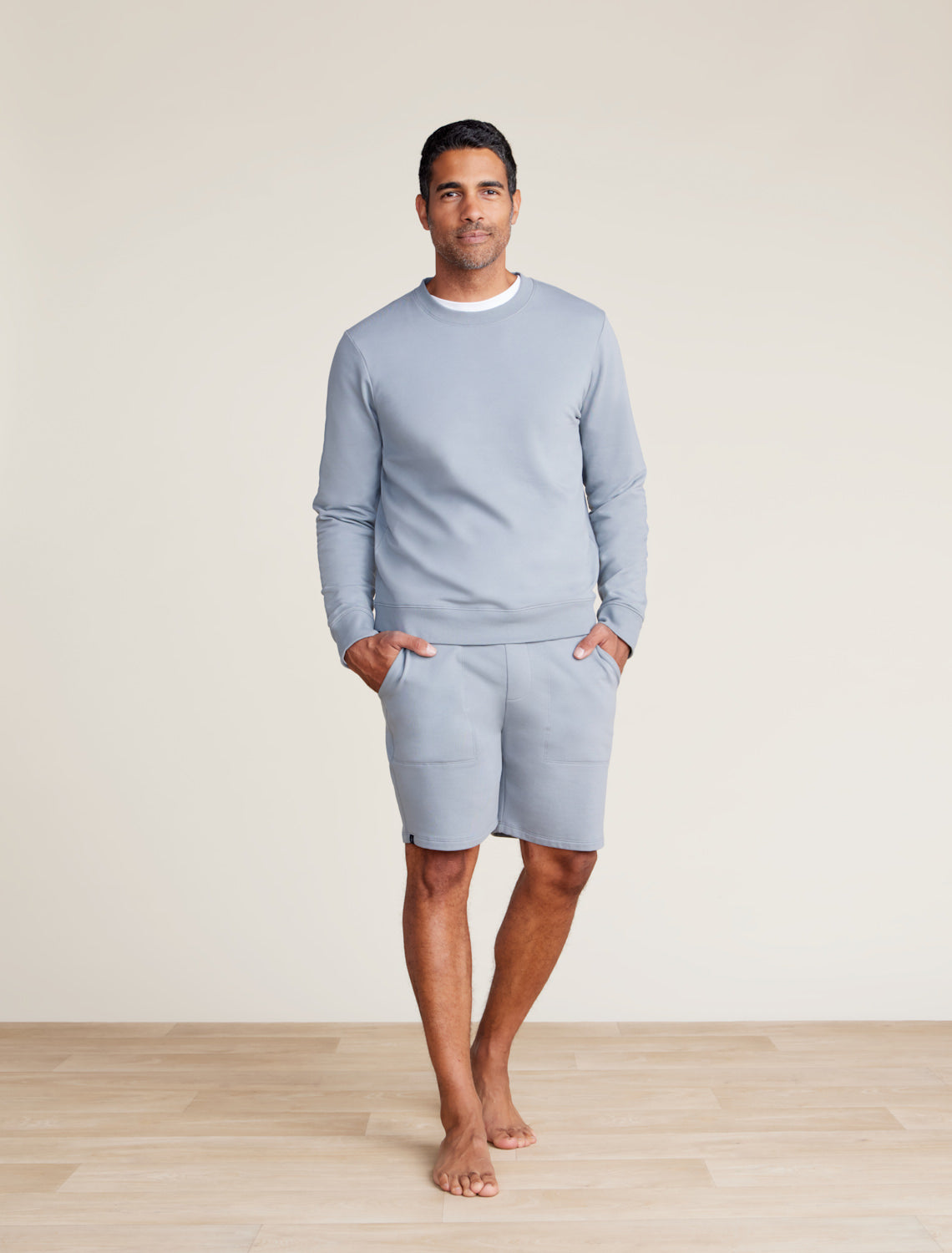 Malibu Collection® Men's Pima Cotton Fleece Crew Neck Sweatshirt