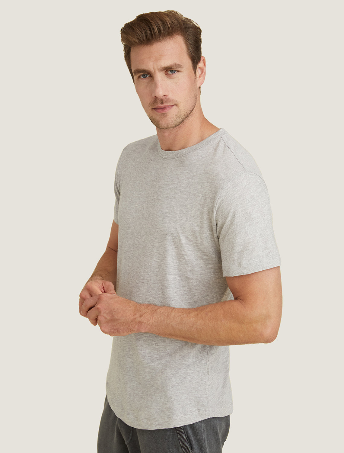 Malibu Collection® Men's Short Sleeve Cotton Modal Crew