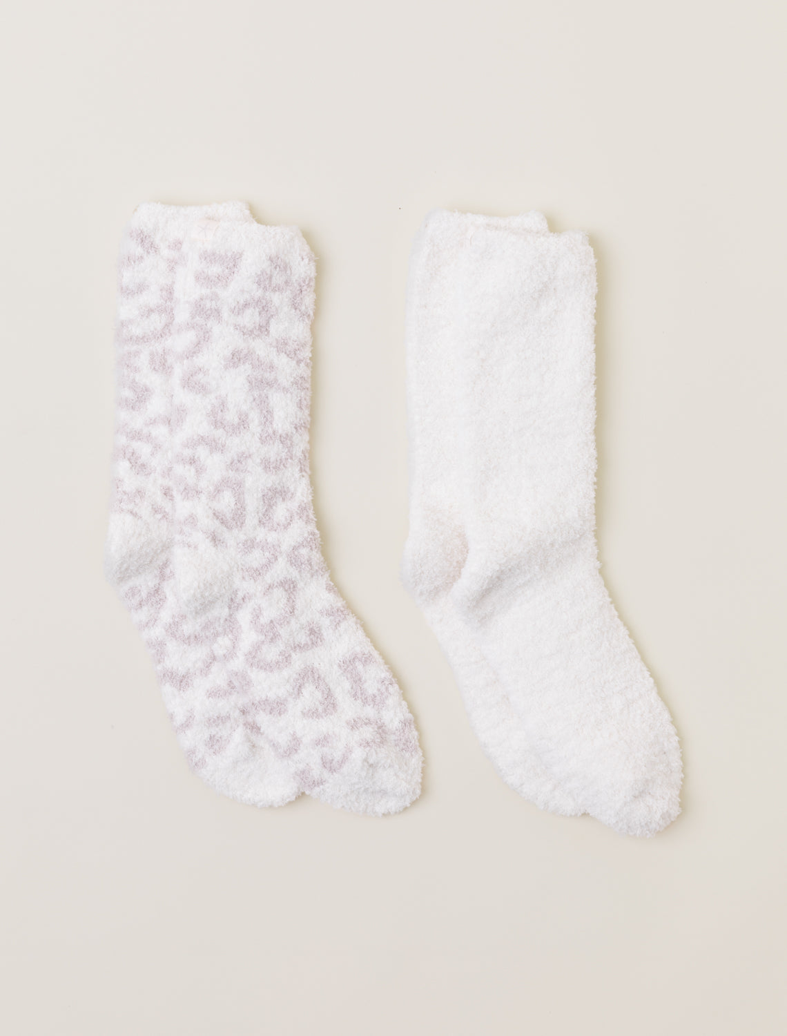 Barefoot Dreams CozyChic® Women's Barefoot in the Wild® 2 Pair Sock Set in  Cream / Stone Multi
