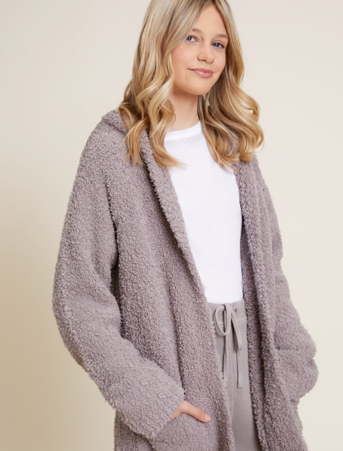 Women's Lounge Boucle Cardigan, Women's Tops