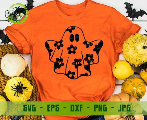 Daisy Ghost Svg Cute Halloween SVG