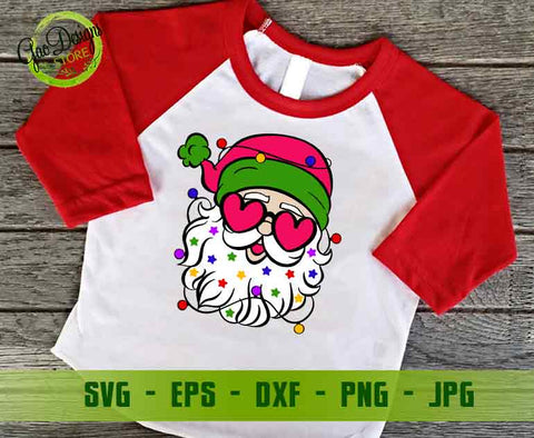 Santa with Sunglasses Svg; Santa Claus Sunglasses SVG; Pink Santa Svg; Cute Christmas Svg Best Digital Downloads - Gaodesigns Store