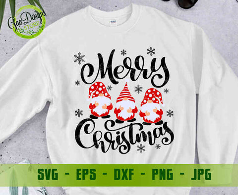 Merry Christmas Gnomes Svg; Cute Gnomies Svg; Funny Christmas Svg; Family Gnome Svg best Digital item - GaoDesigns Store