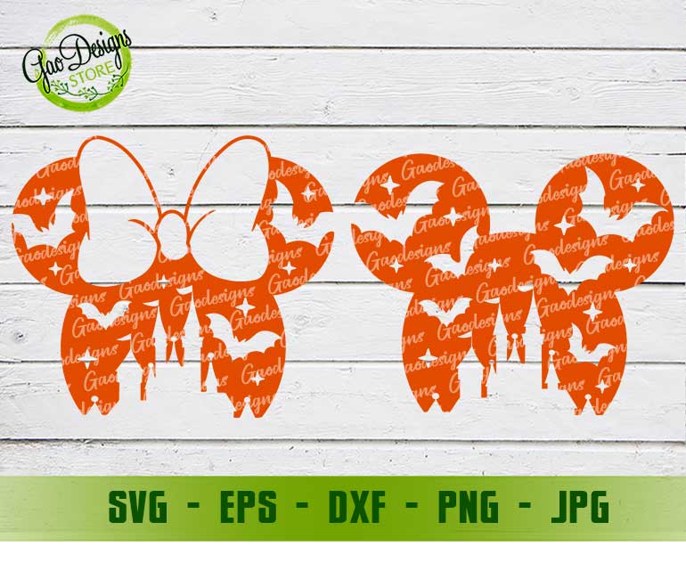 Mickey Minnie Halloween svg, Mouse Halloween Svg, Disney Couple svg Magic Castle Halloween Svg