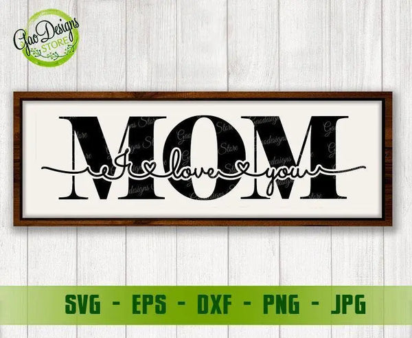Rose with the word Mom as a stem SVG file for Cricut cricket mothers day  roses Happy Mothers Day For t shirts, crafts, signs Mommy Momma Mom