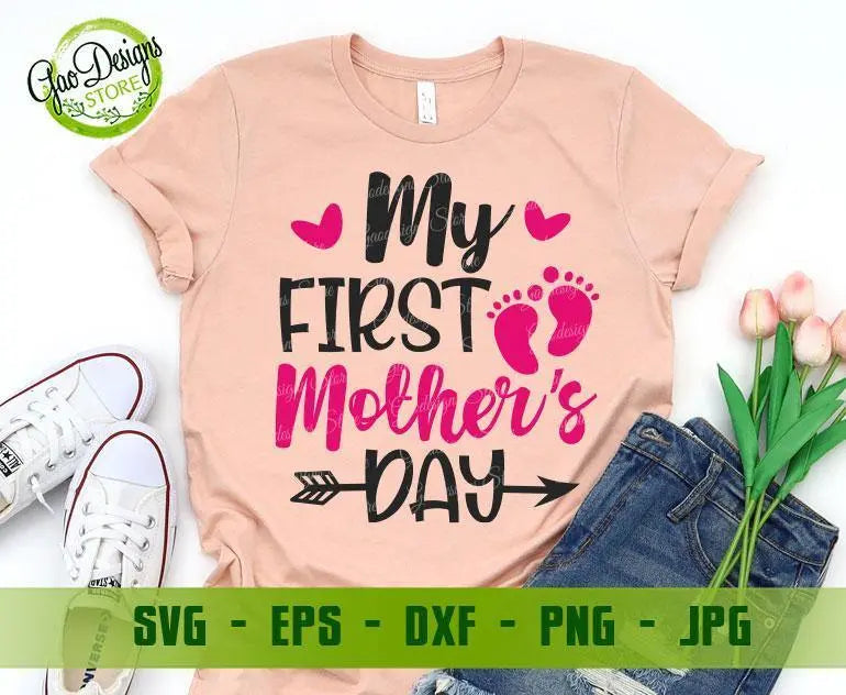 My first mother's day svg mothers day svg baby svg Happy Mothers Day ...