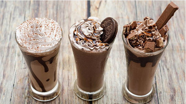 Chocolate milkshake! It's a perfect treat for a hot day or anytime you're craving a sweet and indulgent beverage.