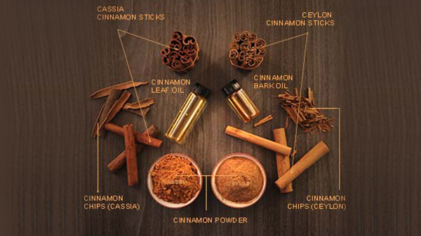 The two most common types are Cassia cinnamon and Ceylon cinnamon