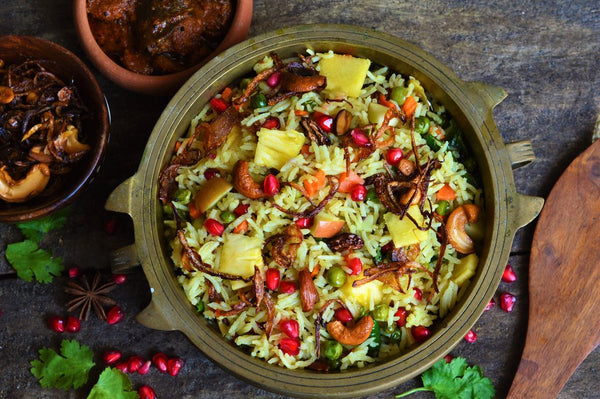 Kashmiri Pulao is a treat to the eyes as well as to the taste buds.