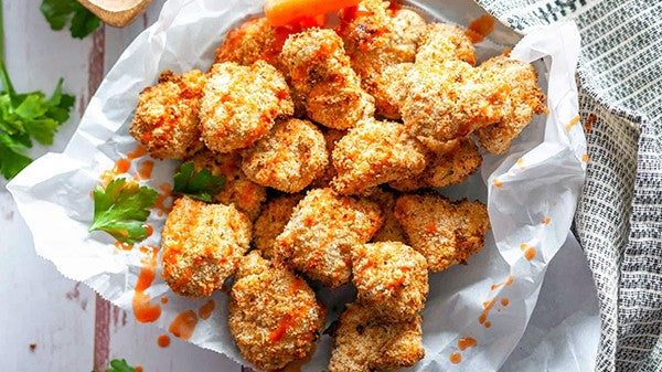 These chicken poppers are oil-free