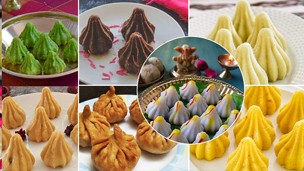 The shape of the modak, with its pleated edges, is symbolic